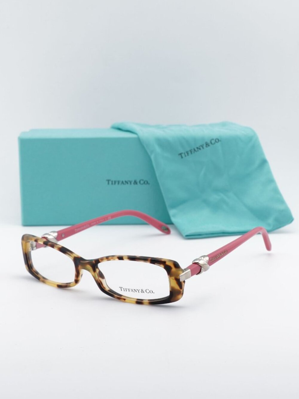 Tiffany & Co TF2016 8064 Rectangle Eyeglasses - Light Havana/Pink 51mm